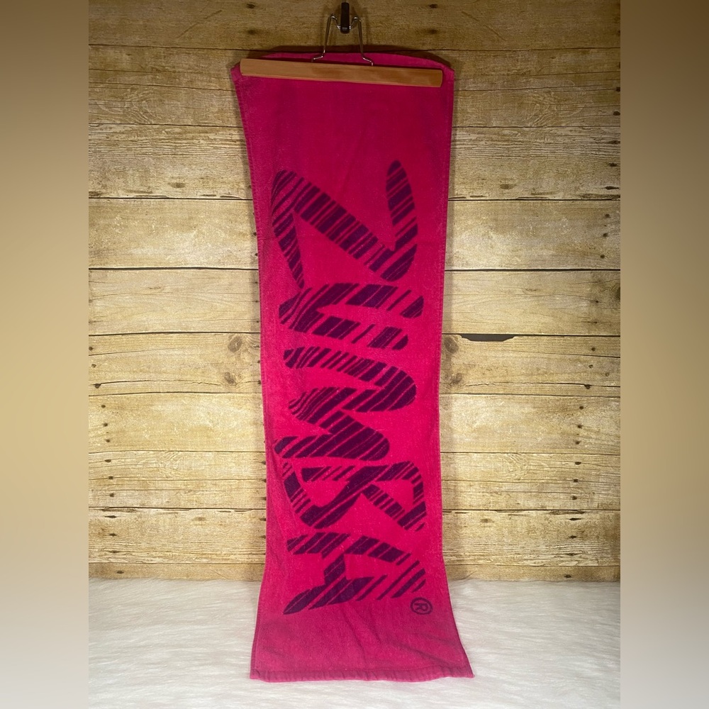Zumba Fast Dash Fitness Towel Pink Purple Cotton Workout Gym Exercise